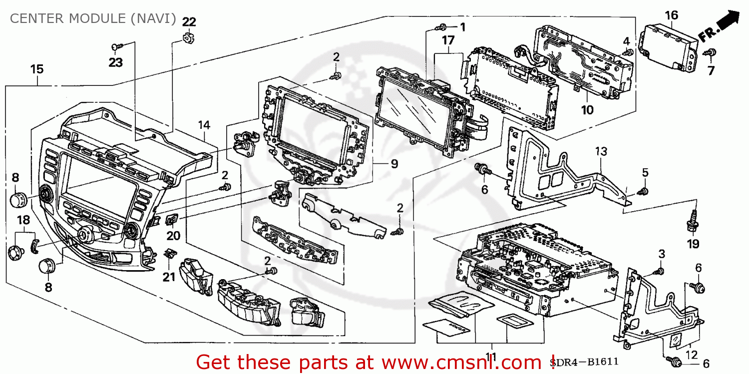 39172SDRA41: Base Assy. Honda - buy the 39172-SDR-A41 at CMSNL