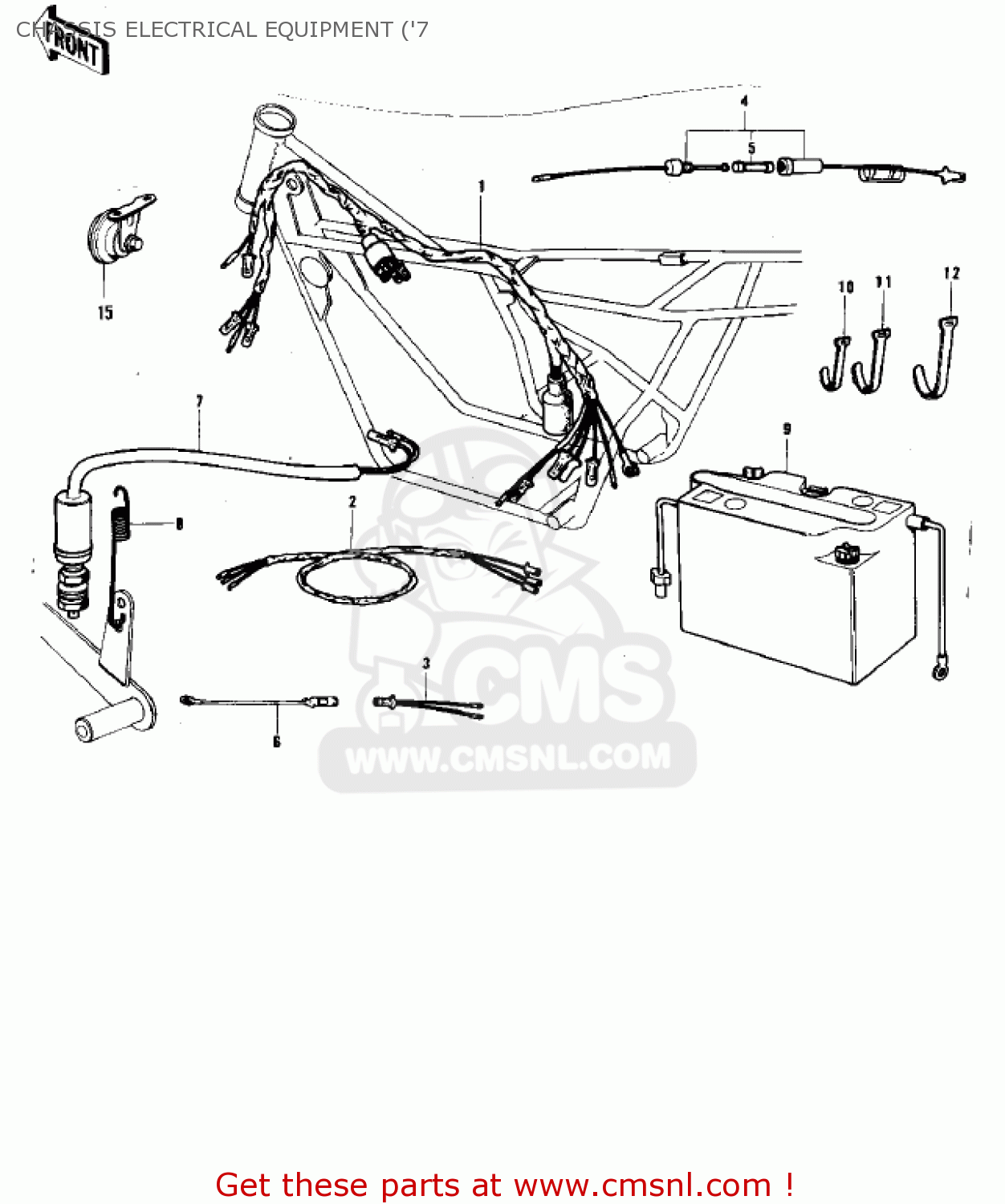 26001091: Wiring Harness,main Kawasaki - buy the 26001-091 at CMSNL