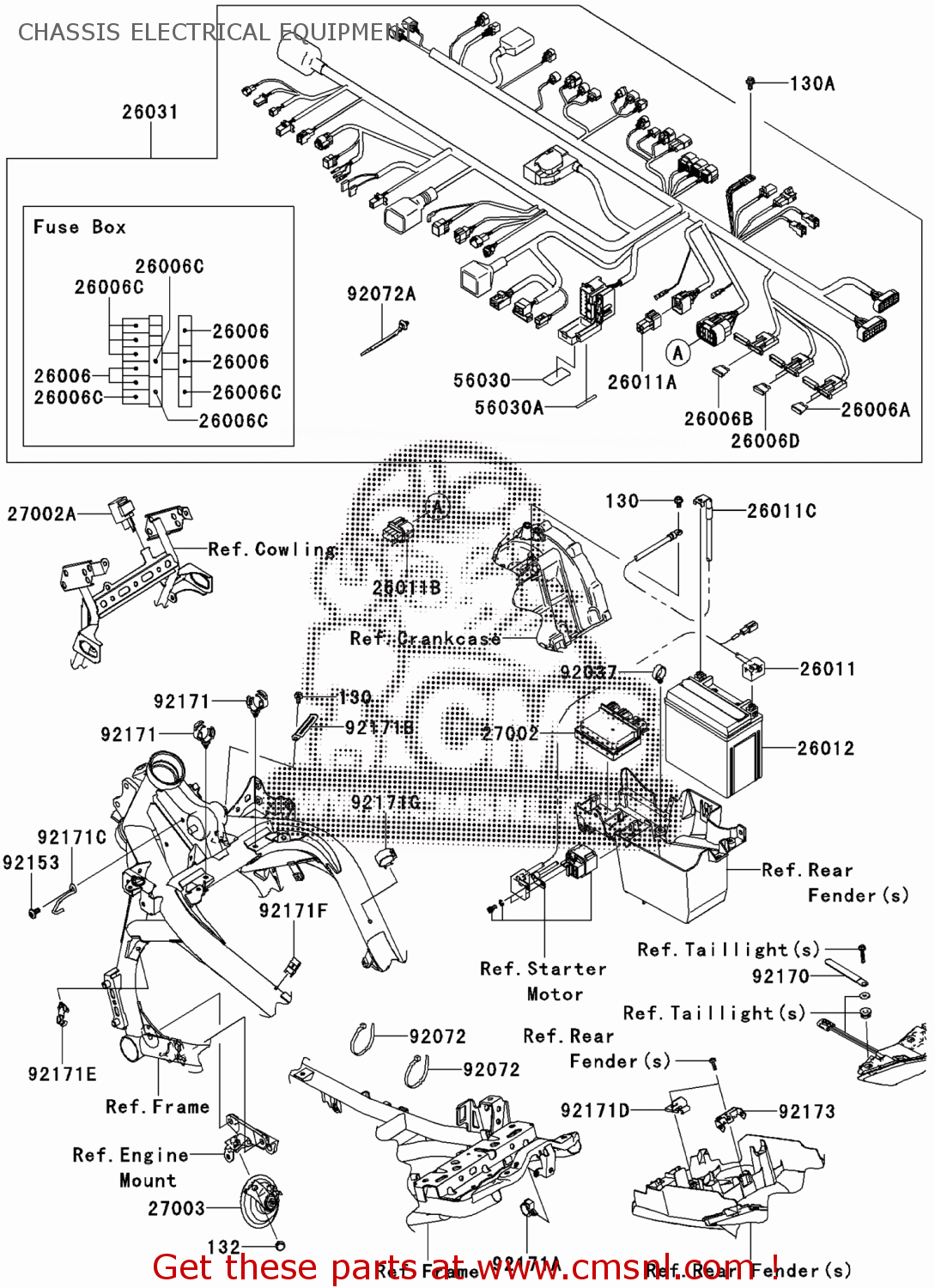 Kawasaki HARNESS,MAIN 260310820 Kawasaki HARNESS,MAIN 260310820
