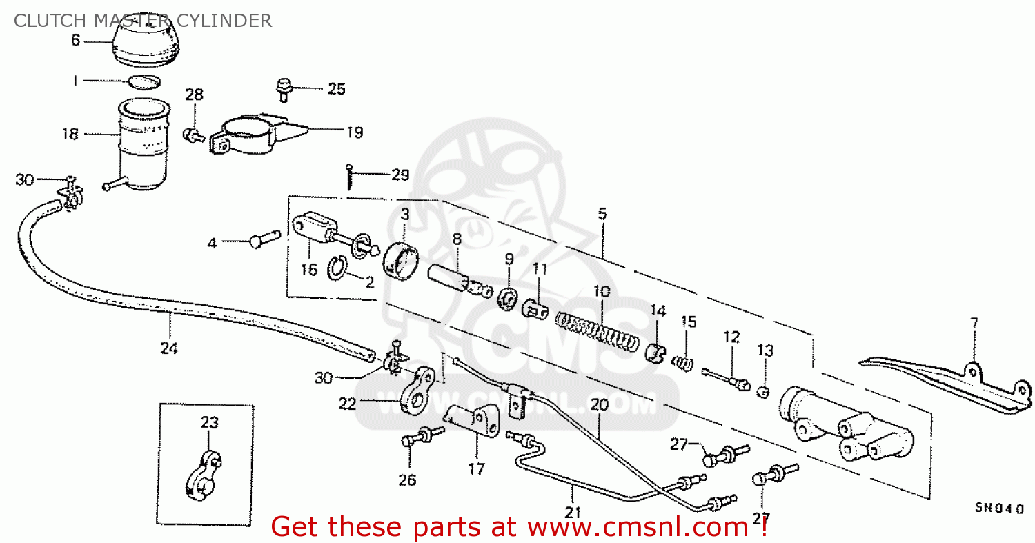 46925692000 Plate, Master Cylinder Guide Honda buy the 46925692000 at CMSNL