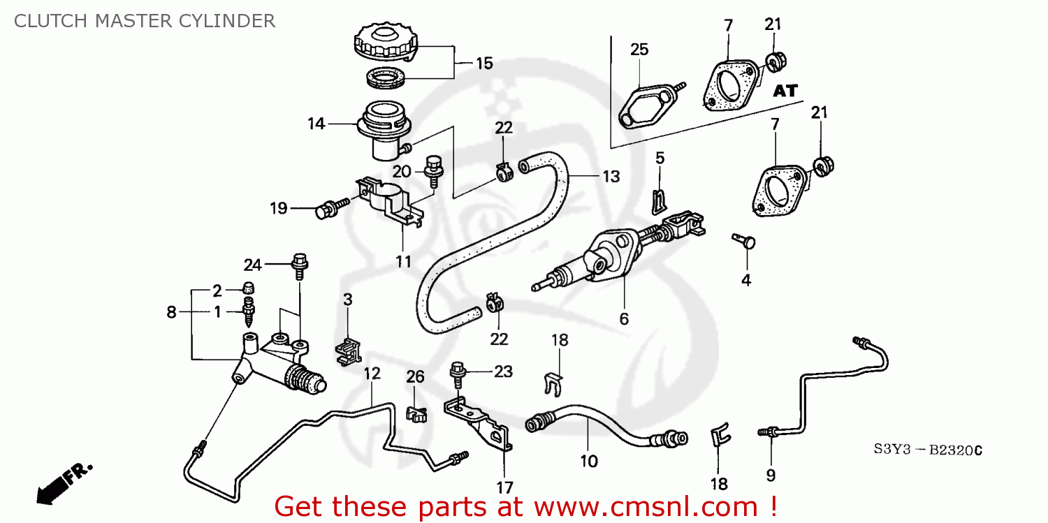 46920S3YA03 Master Cylinder A Honda buy the 46920S3YA03 at CMSNL
