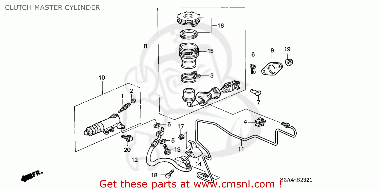 46930S2AA02 Slave Cylinder As Honda buy the 46930S2AA02 at CMSNL