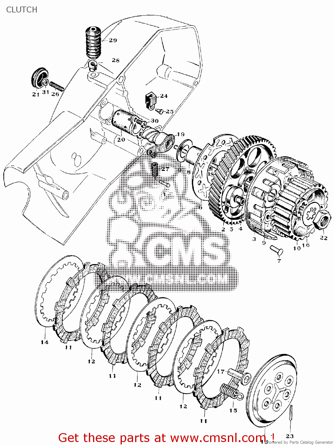 CLUTCH RELEASE ROD for 125SL order at CMSNL