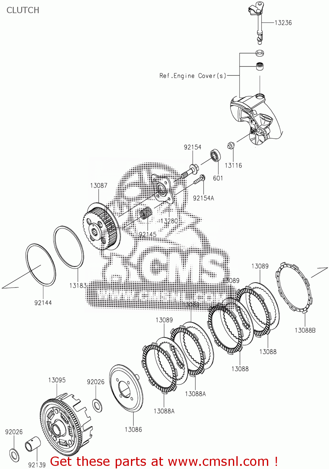 Kawasaki HOLDER,CLUTCH SPRING 132800920 Kawasaki HOLDER,CLUTCH SPRING 132800920