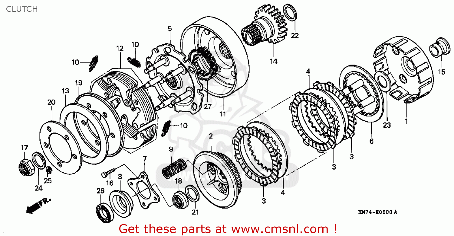 22121HM7000 Center,clutch Honda buy the 22121HM7000 at CMSNL