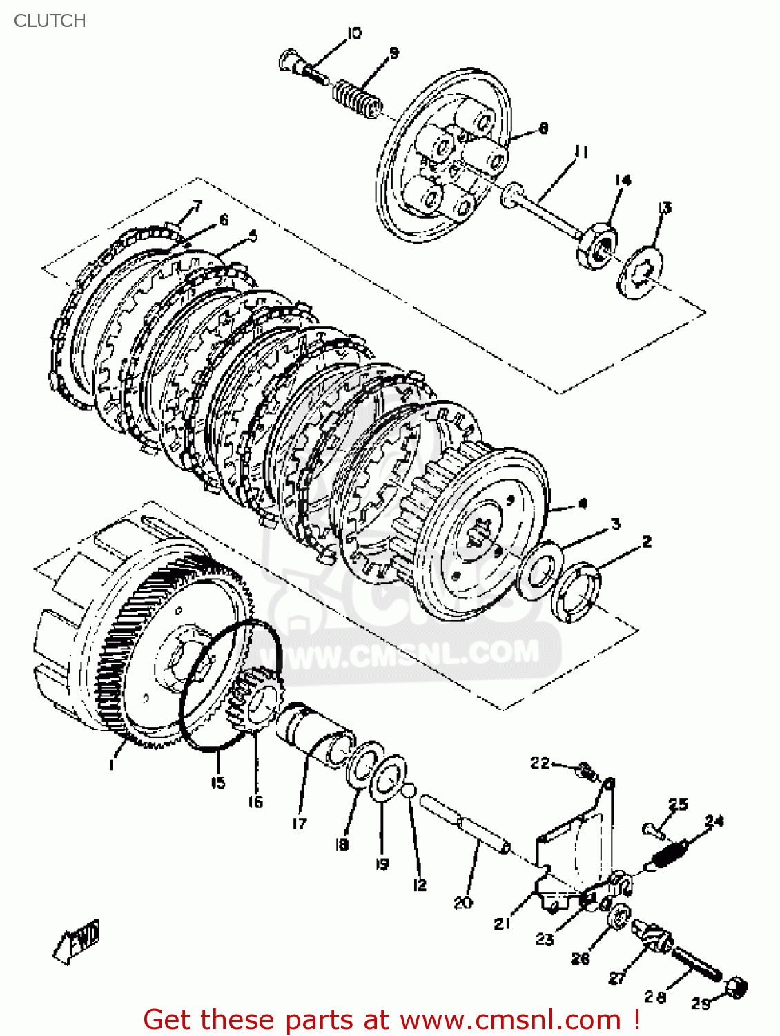 2481630102 Clutch Assembly Yamaha buy the 2481630102 at CMSNL