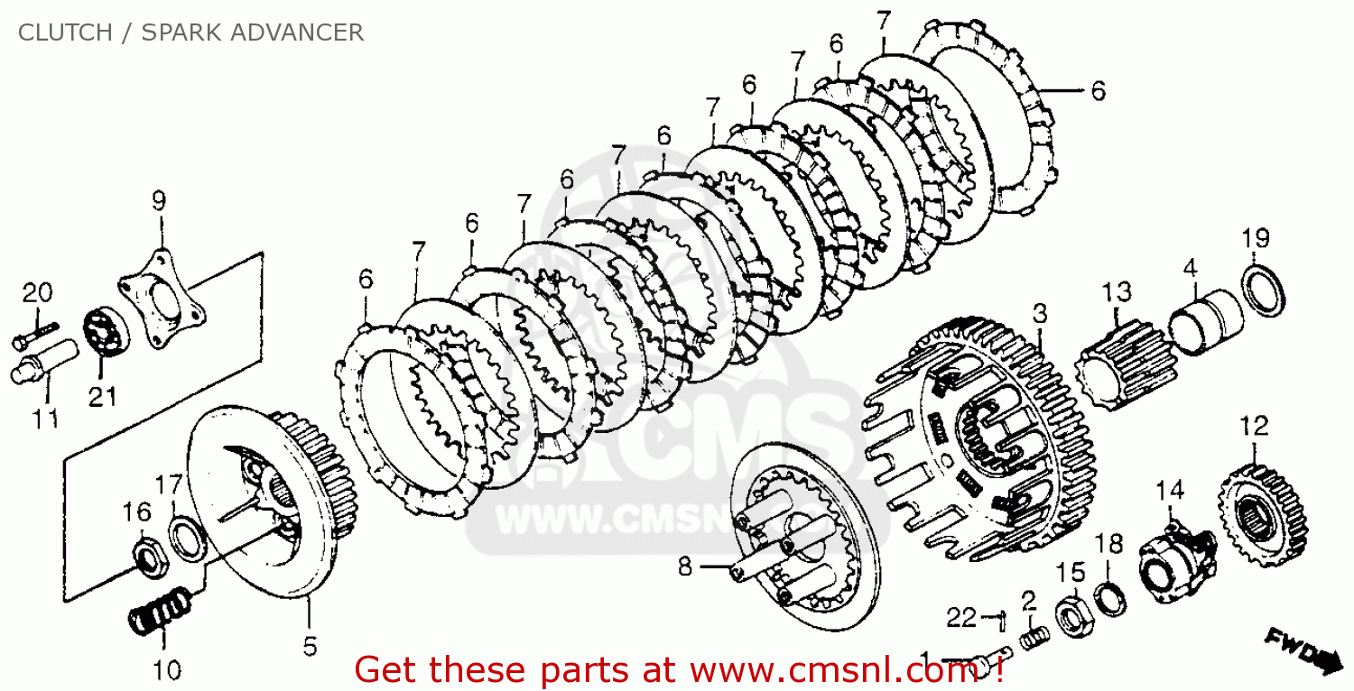 CMS CMS:シーエムエス OUTER COMP，CLUTCH HONDA ホンダ HONDA ホンダ