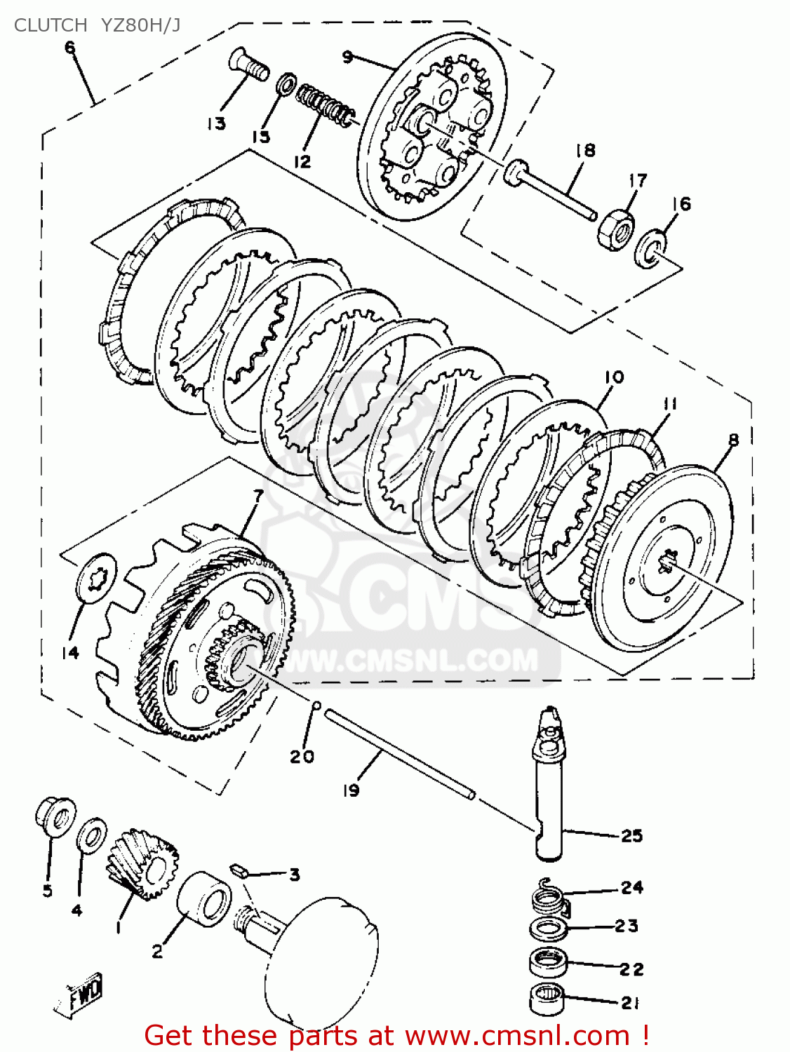4V11630001 Clutch Assy Yamaha buy the 4V11630001 at CMSNL