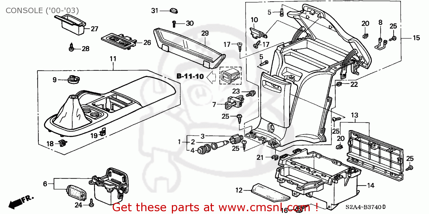 83403S2A023ZA: Panel Op/*nh167l* Honda - buy the 83403-S2A-023ZA at CMSNL