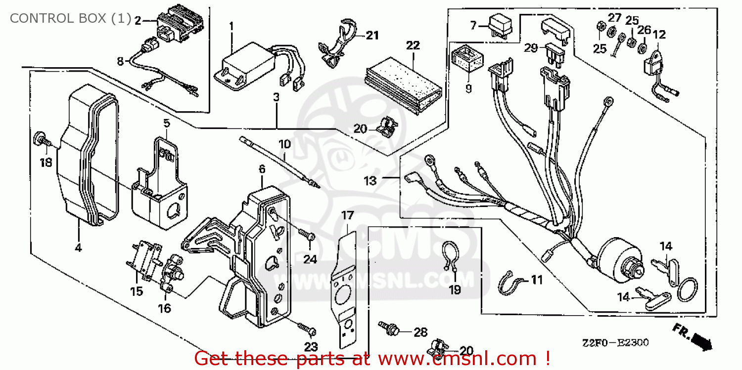 87529ZE2812: Panel,control Box Honda - buy the 87529-ZE2-812 at CMSNL