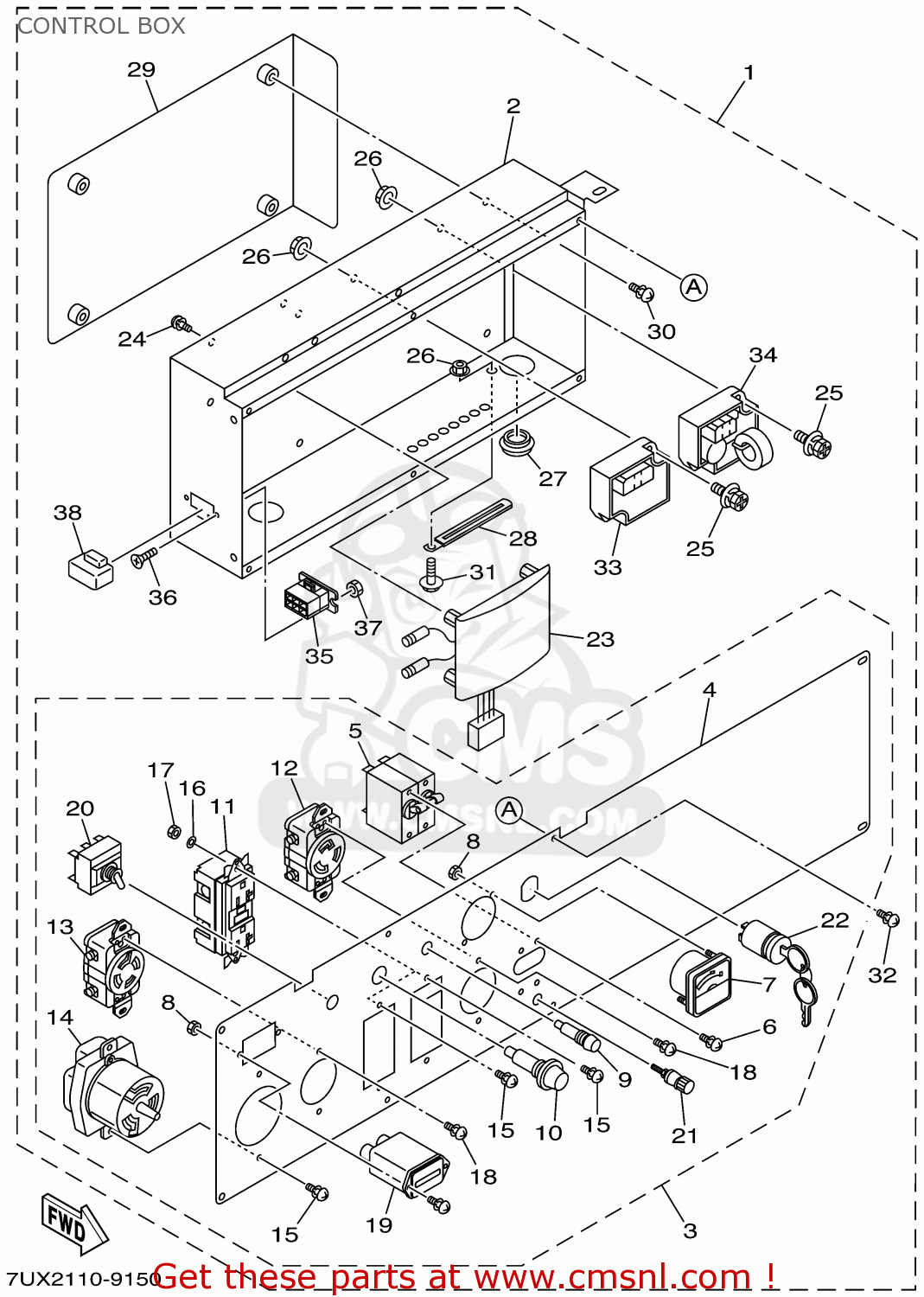 YA3804574908 Ac Receptacle (125v30a) Yamaha buy the YA3804574908