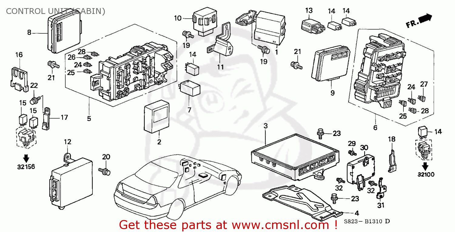 37820P8CA62: Electronic Contro Honda - buy the 37820-P8C-A62 at CMSNL