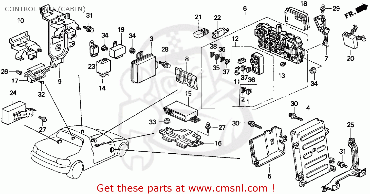 37820P06A02: Control Module, Eng Honda - buy the 37820-P06-A02 at CMSNL