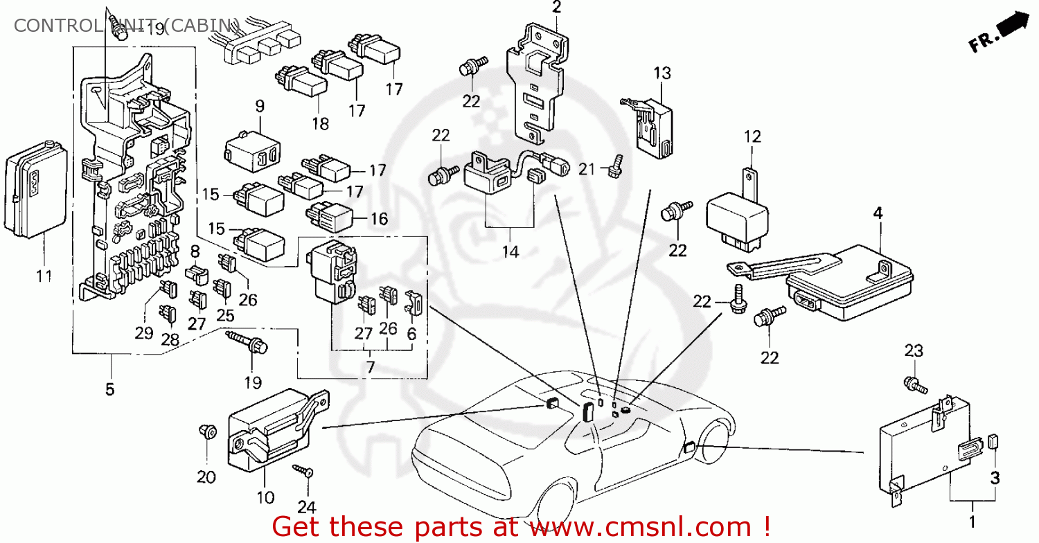 28100p15a21: Control Unit, At Honda - Buy The 28100-p15-a21 At Cmsnl