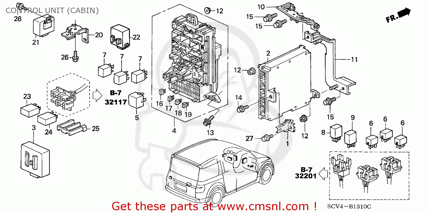 38200SCVA21: Box Assy,fuse Honda - buy the 38200-SCV-A21 at CMSNL