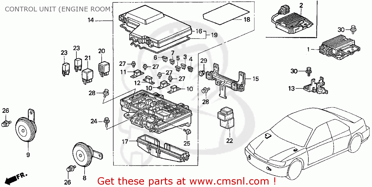 38253SV4A32 Label, Fuse Honda buy the 38253SV4A32 at CMSNL
