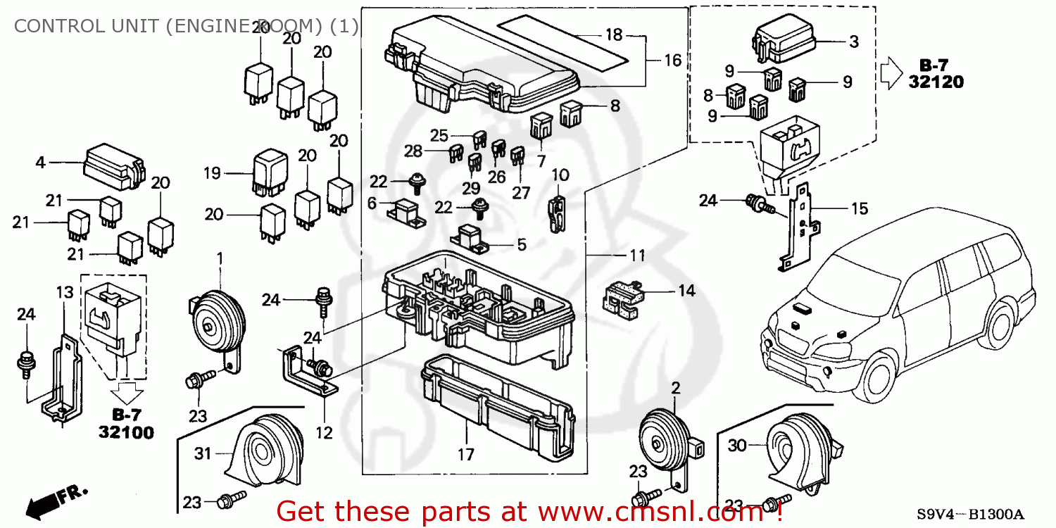 38182S3VA01: Cover,fuse Block Honda - buy the 38182-S3V-A01 at CMSNL