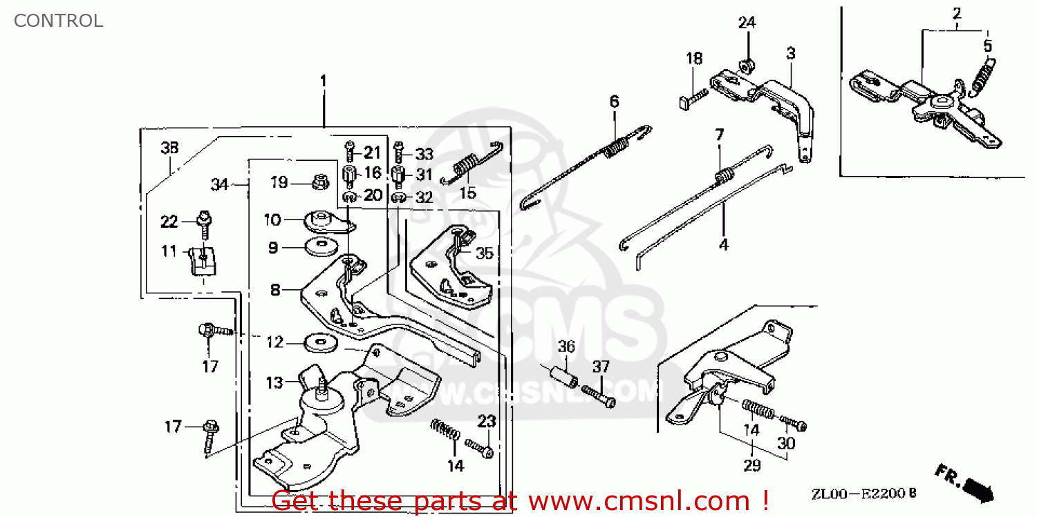 Honda SPRING,THROTTLE R 16562ZL0V30 Honda SPRING,THROTTLE R 16562ZL0V30