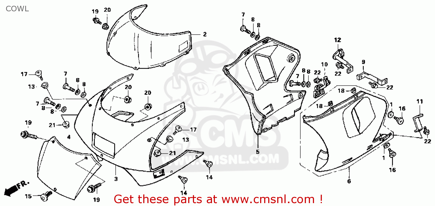 64250NLA000 Cowl Comp, R Lower Honda buy the 64250NLA000 at CMSNL