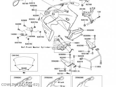 Kawasaki zx9r схема проводки