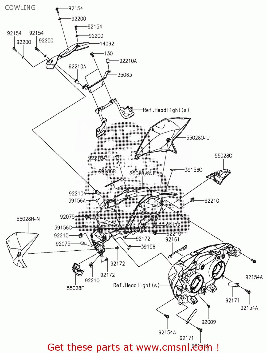 550280432470 Cowling,upp,side,rh,p Kawasaki buy the 550280432470