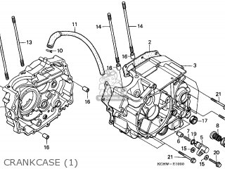 CRANK CASE COMP L for CG125 1998 W GERMANY KPH SL order at CMSNL