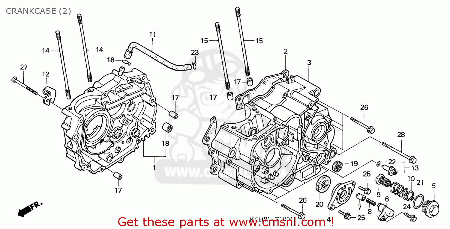 Honda CRANK CASE COMP,R 11100KGAD00 Honda CRANK CASE COMP,R 11100KGAD00