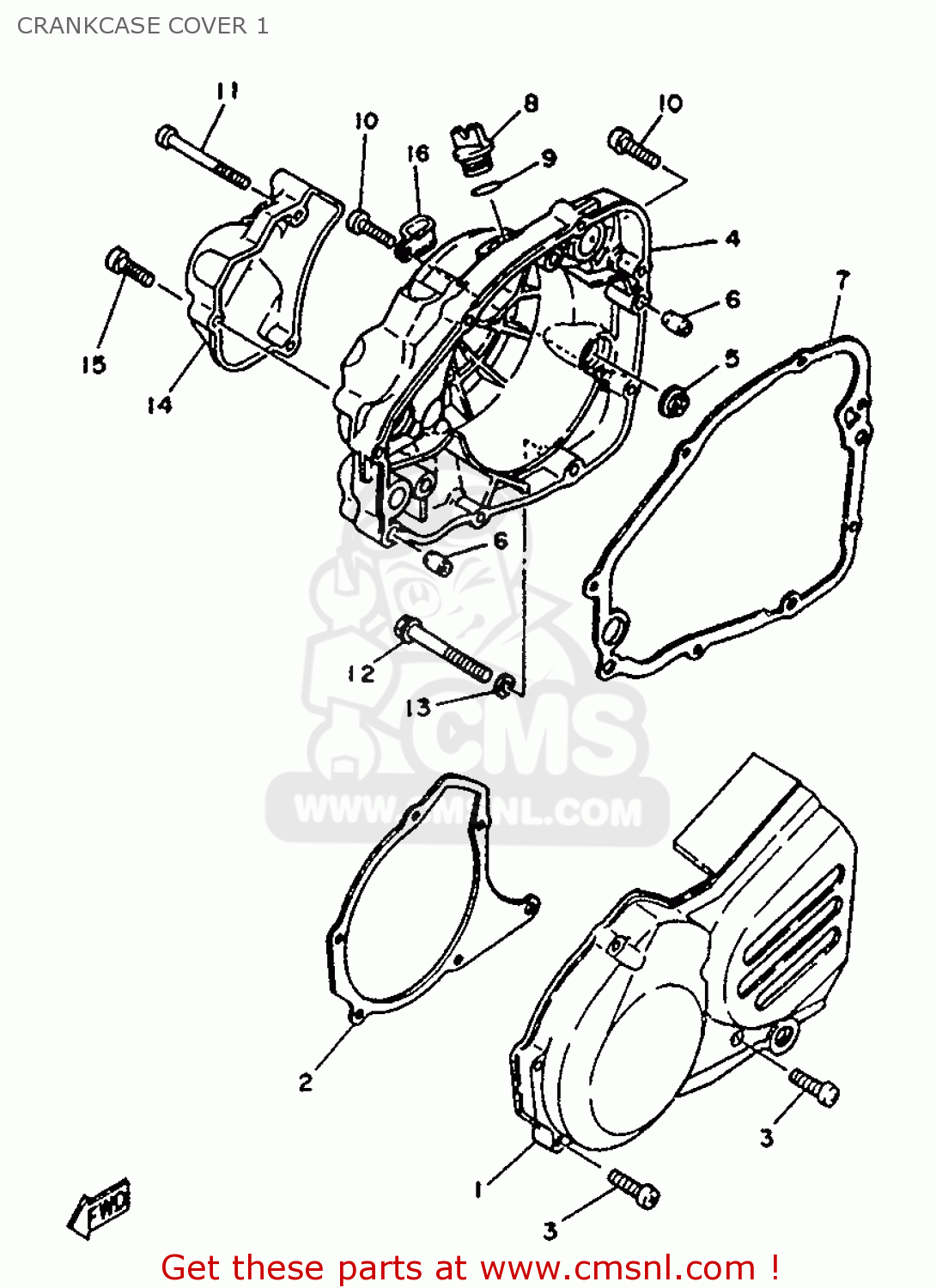 2RNE541600 Oil Pump, Cover Yamaha buy the 2RNE541600 at CMSNL