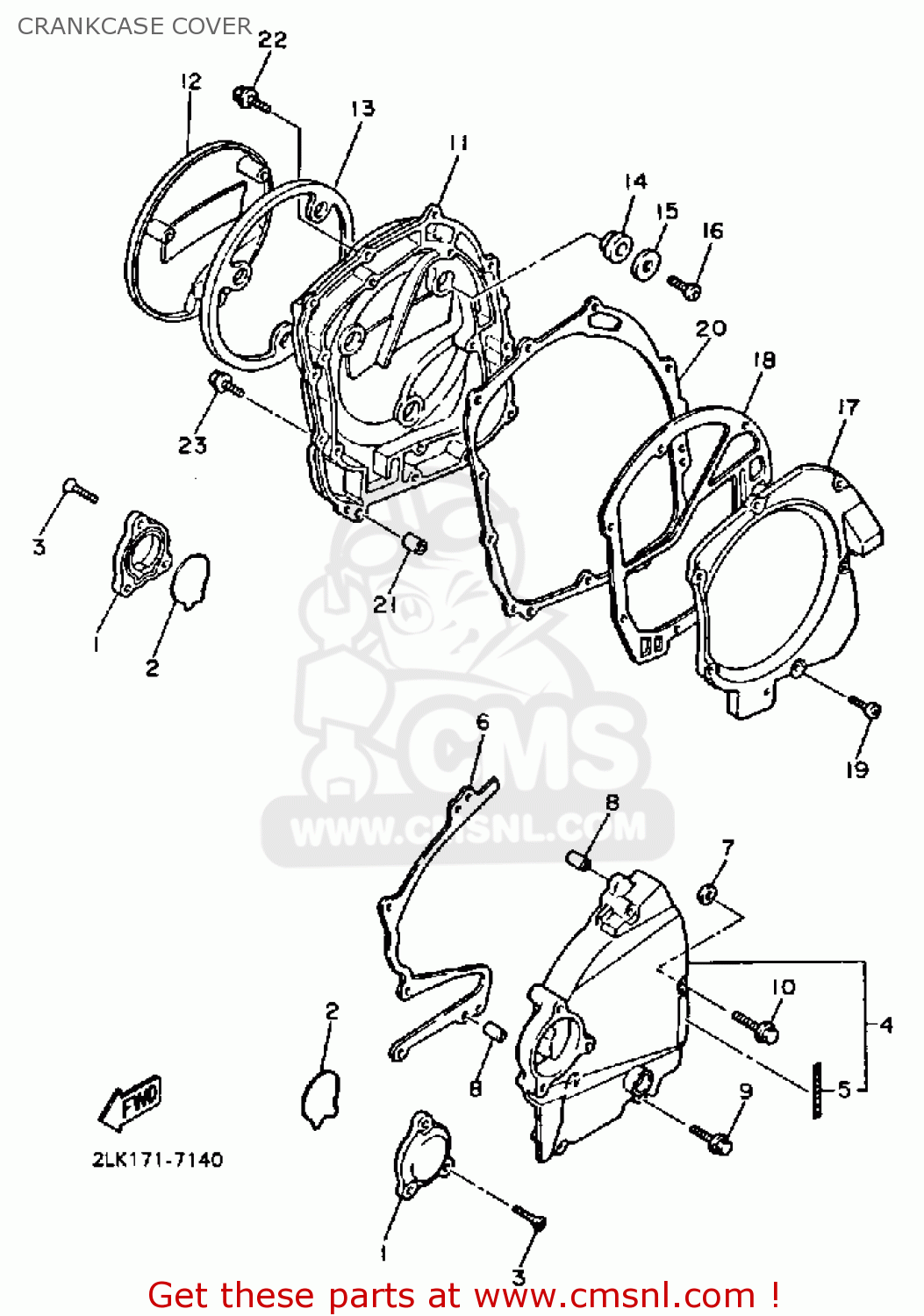 2GH1541001 Crankcase Cover Assy 1 Yamaha buy the 2GH1541001 at CMSNL