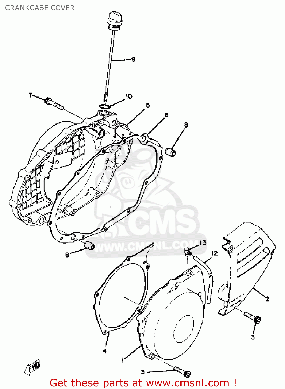 4981541100 Cover, Crankcase Left 1 000726 Yamaha buy the 49815411