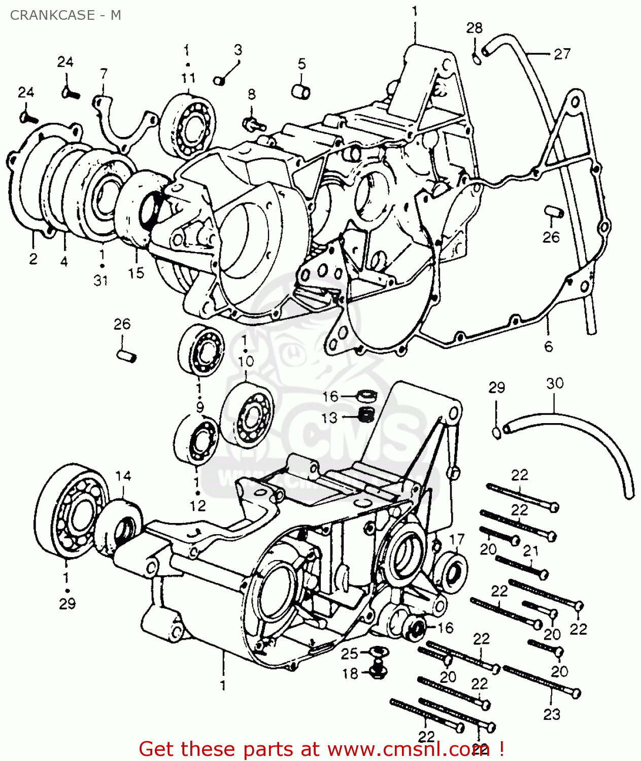 11000357010 Crankcase Assy. Honda buy the 11000357010 at CMSNL
