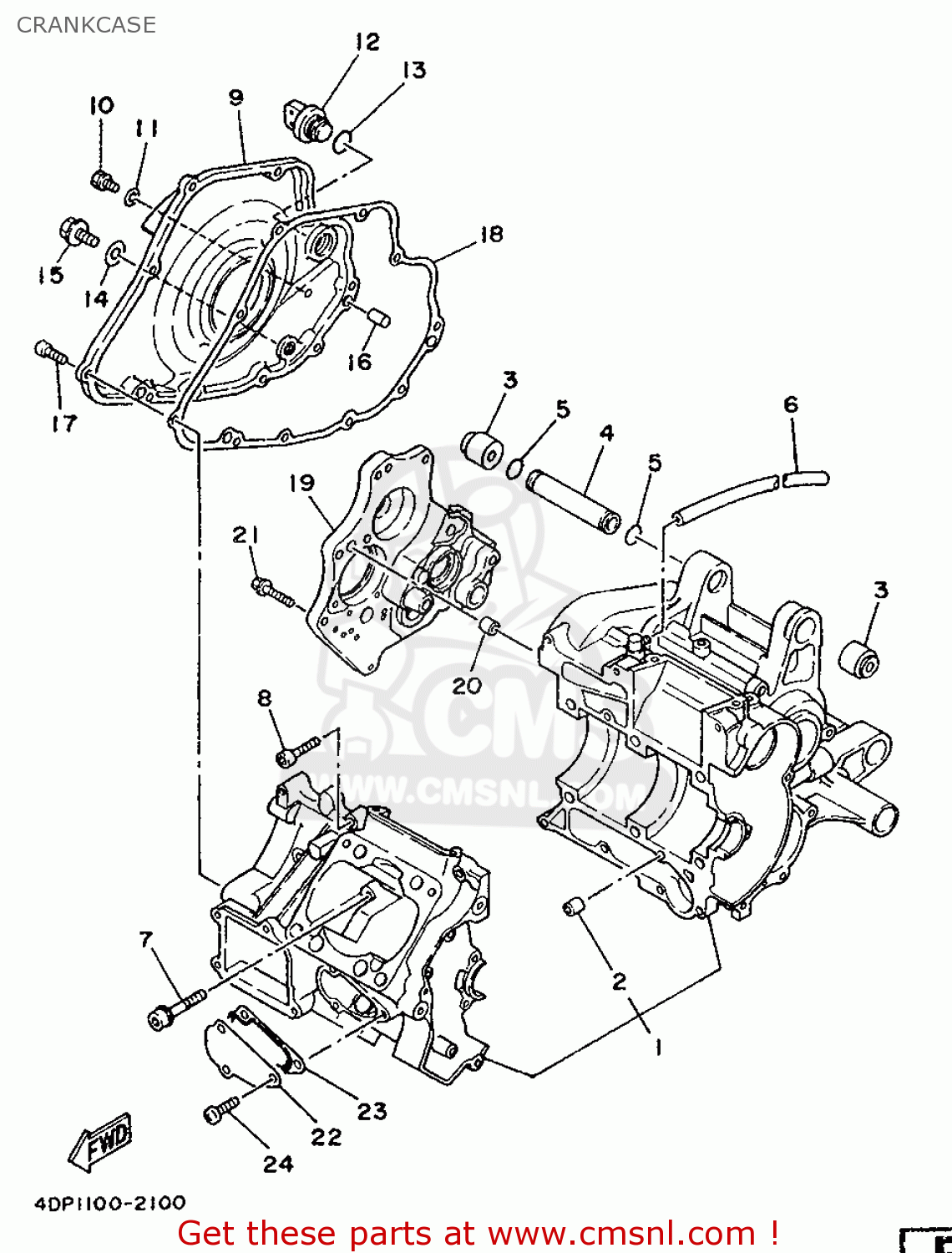Yamaha 2xj151110100 Crankcase Seal Yamaha Genuine BLASTER