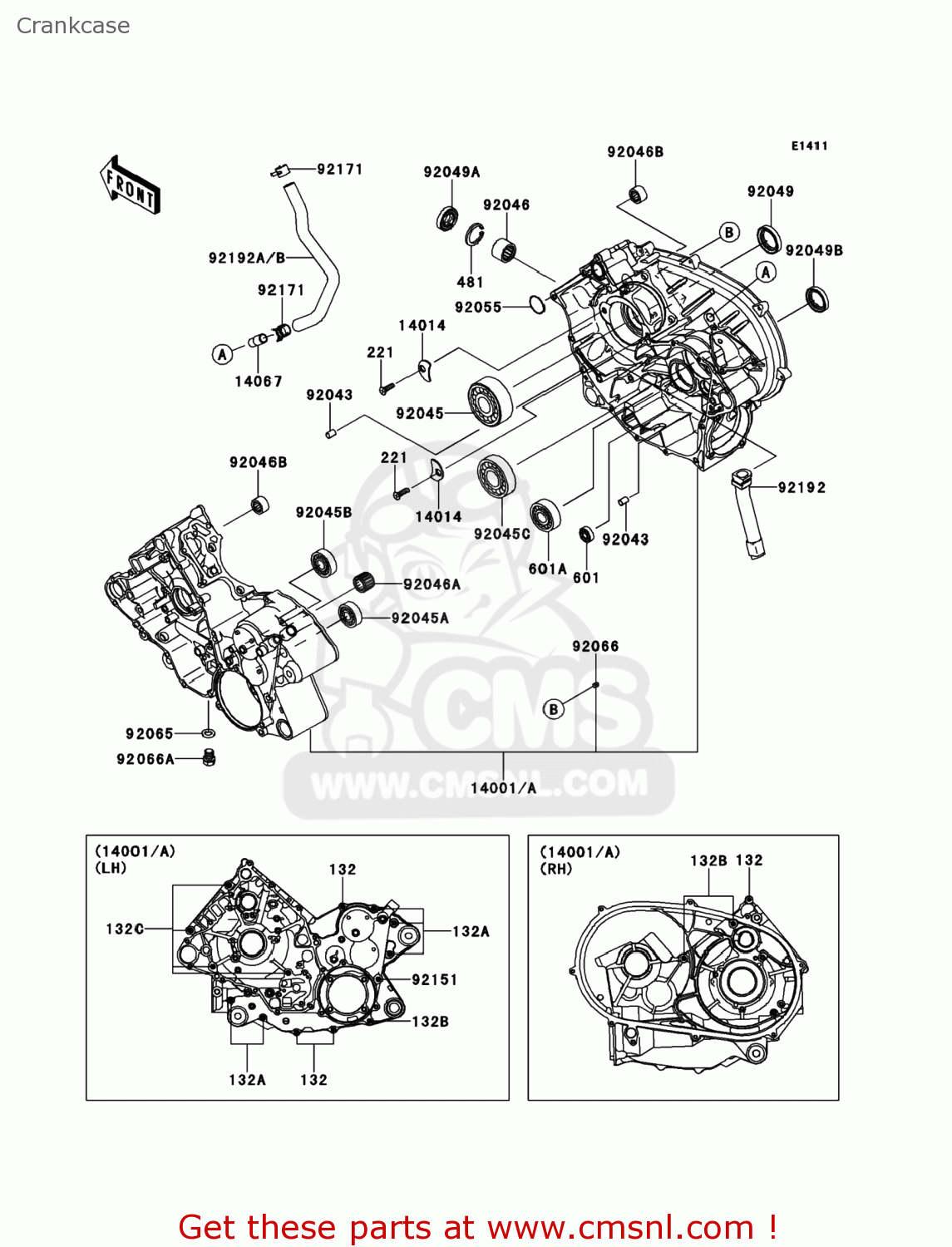 921921003: Tube,breather Kawasaki - buy the 92192-1003 at CMSNL