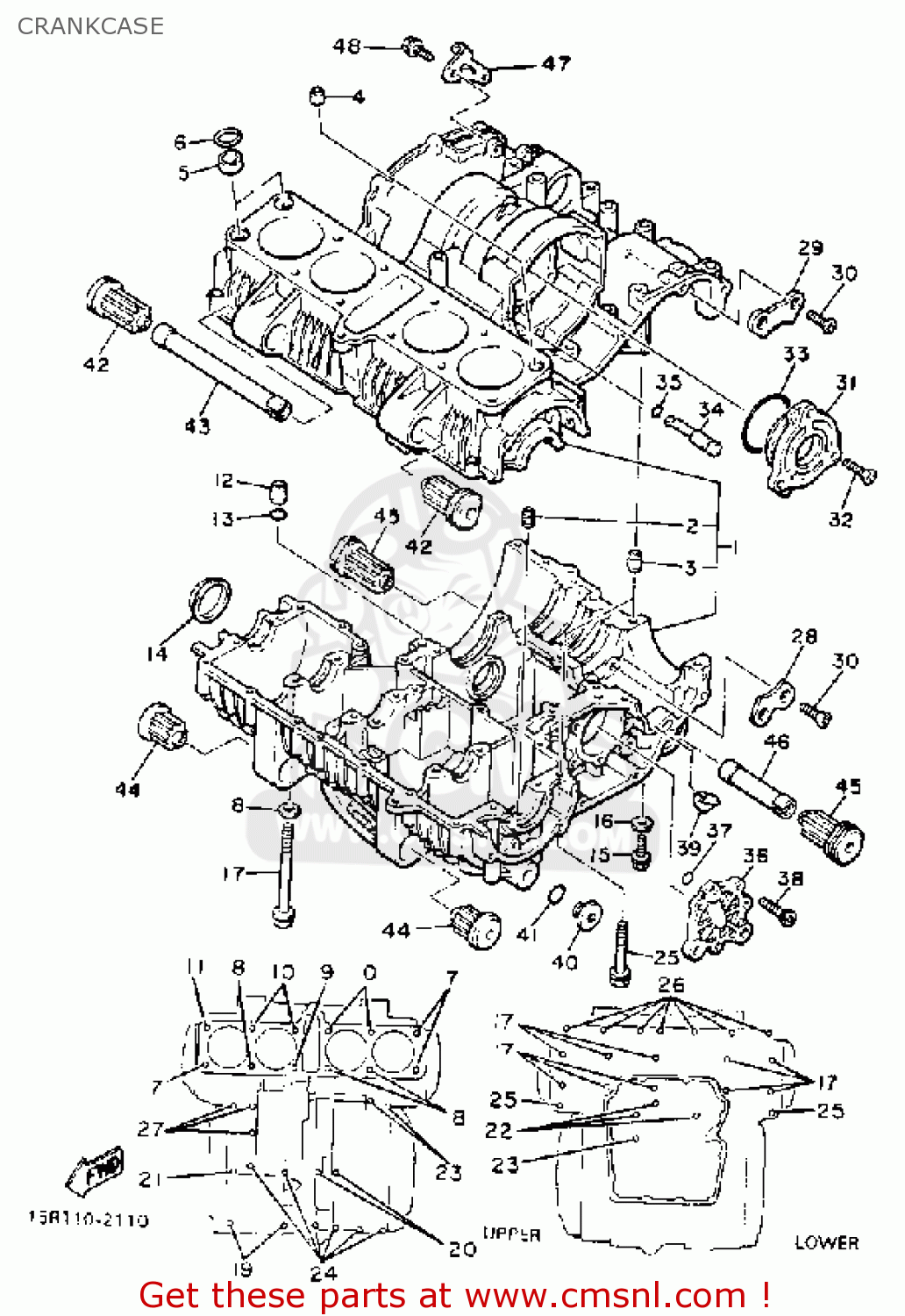 4W51510003 Crankcase Assy Yamaha buy the 4W51510003 at CMSNL
