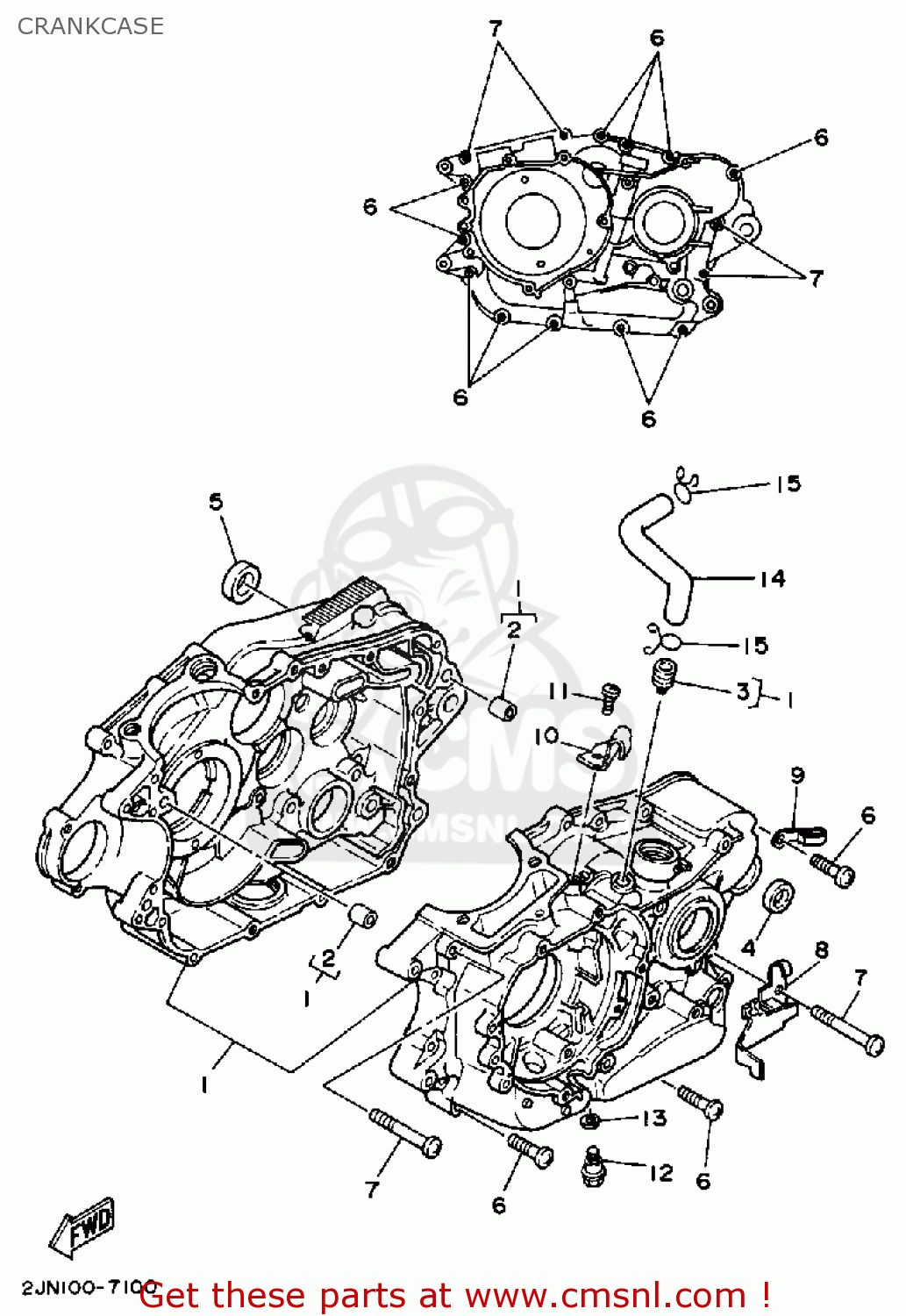 2JN1510000 Crankcase Assy Yamaha buy the 2JN1510000 at CMSNL