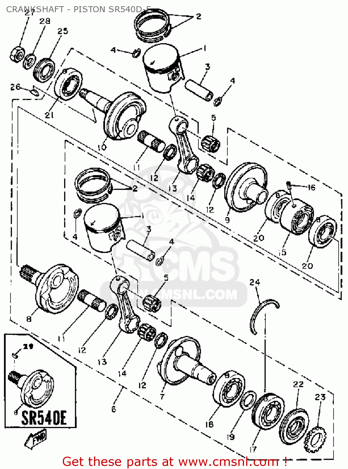 8H81168100 Pin, Crank Yamaha buy the 8H81168100 at CMSNL