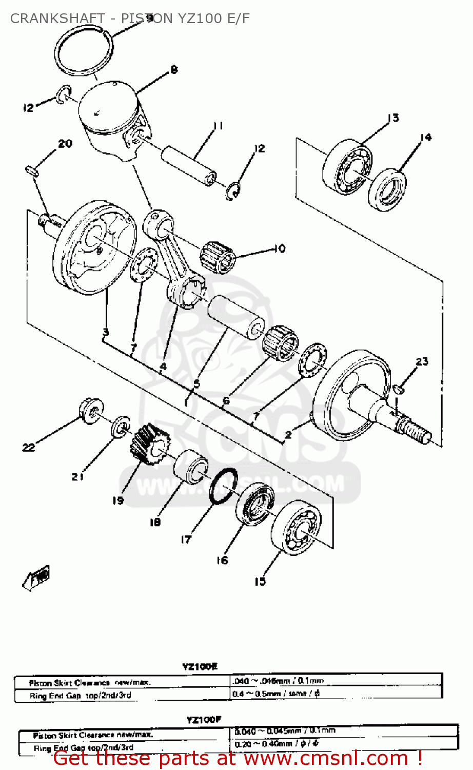 Yamaha PISTON ASSEMBLY (3RD O/S) 2K51163030 Yamaha PISTON ASSEMBLY (3RD O/S) 2K51163030