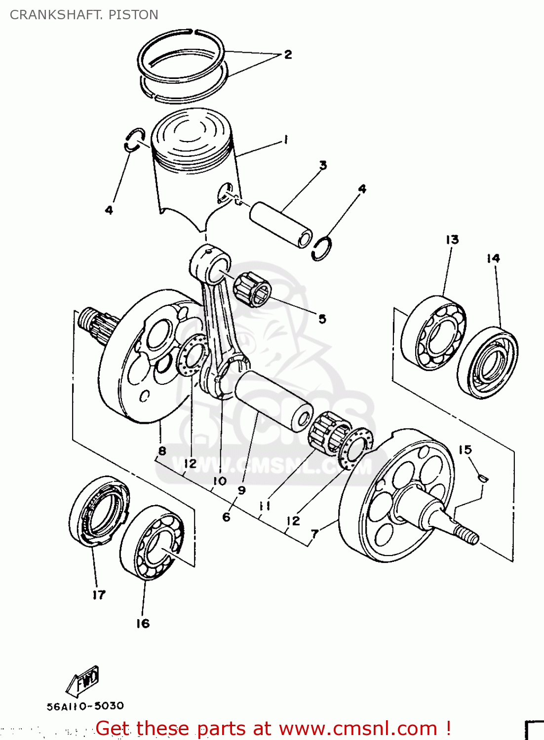 Yamaha CRANK 2 24Y1142201 Yamaha CRANK 2 24Y1142201