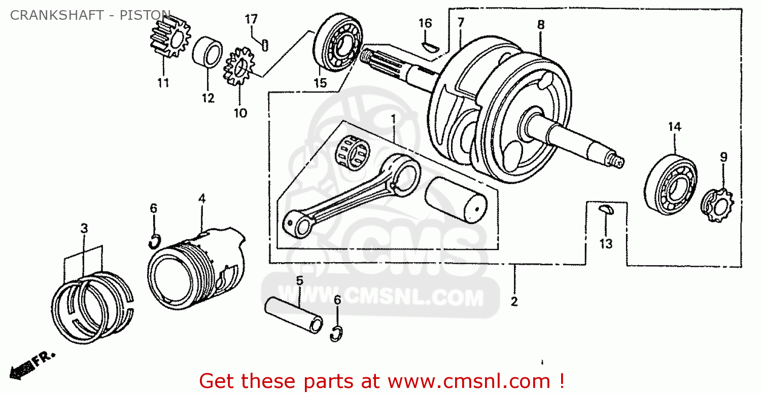 13015KFL851: Ring Set,piston ( Honda - buy the 13015-KFL-851 at CMSNL