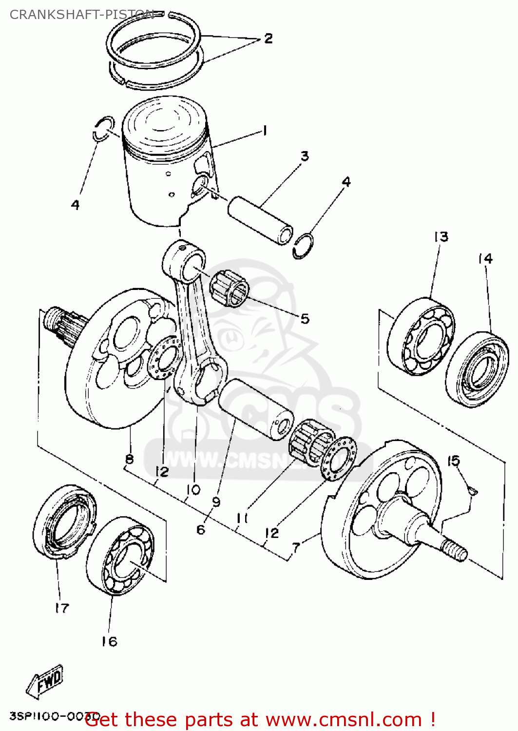 5X51165102 Rod, Connecting Yamaha buy the 5X51165102 at CMSNL