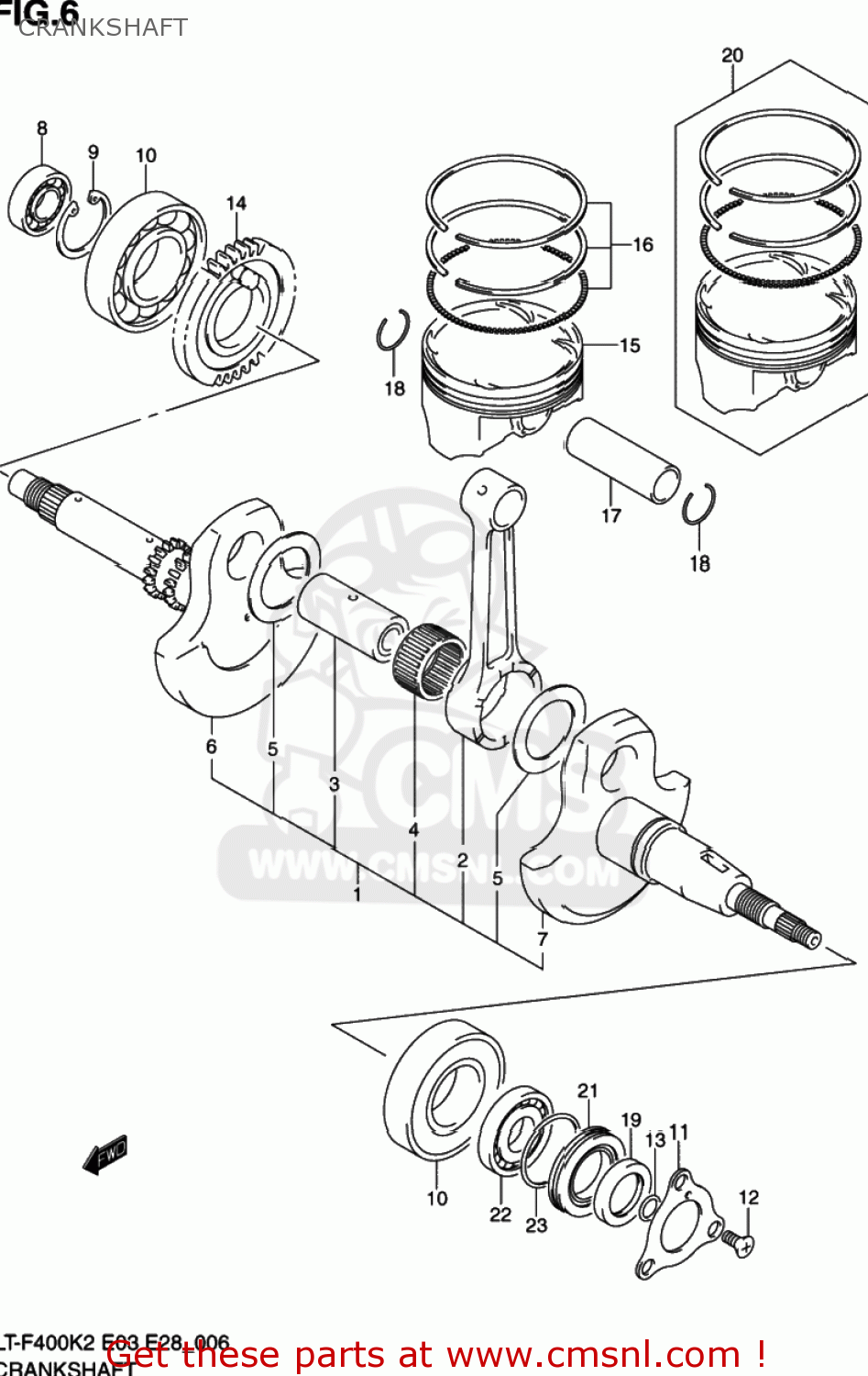 1254146510 Retainer,crankshaft Oil Seal Suzuki buy the 1254146510