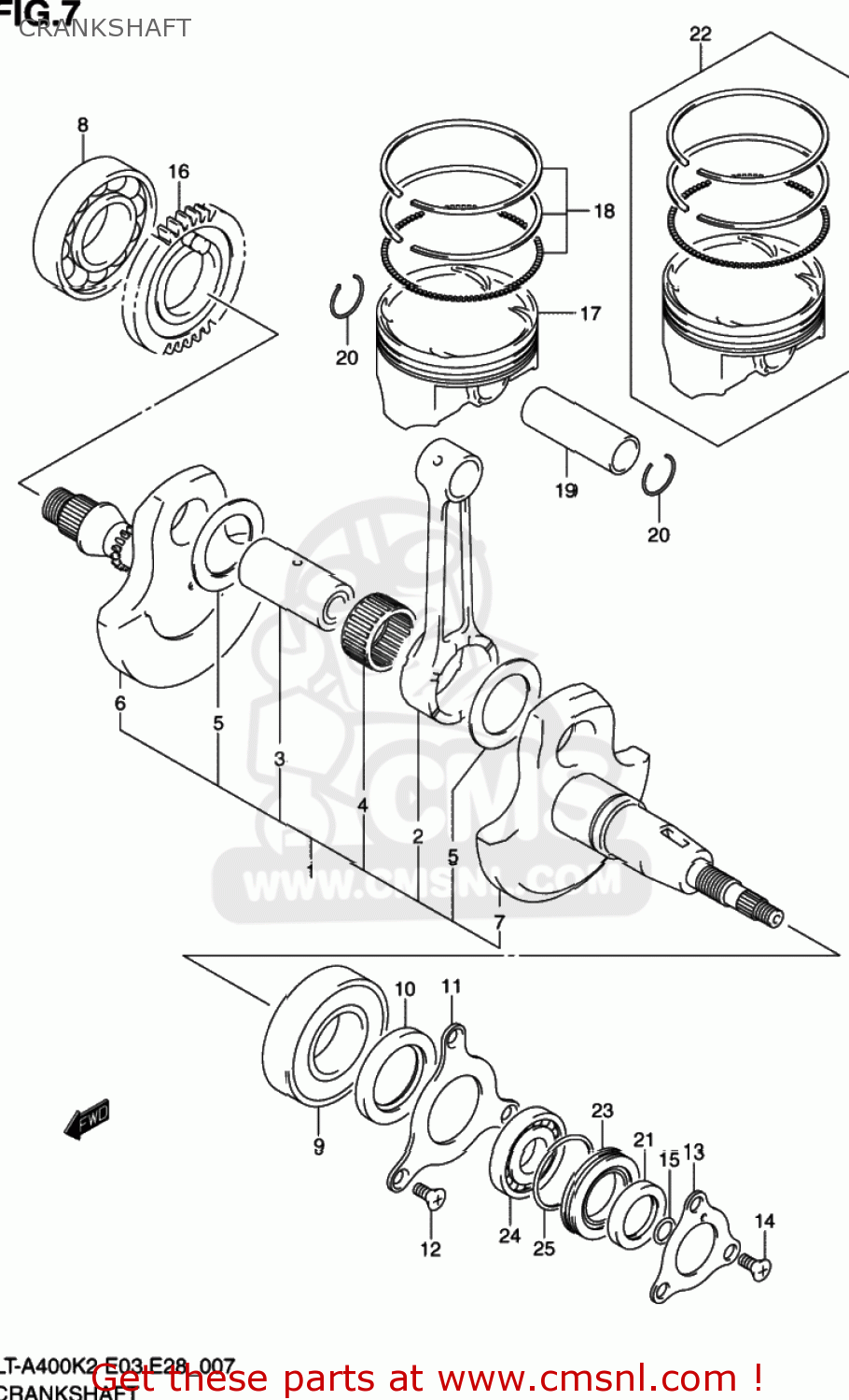 1254138F00 Retainer,crankshaft Oil Seal Suzuki buy the 1254138F00
