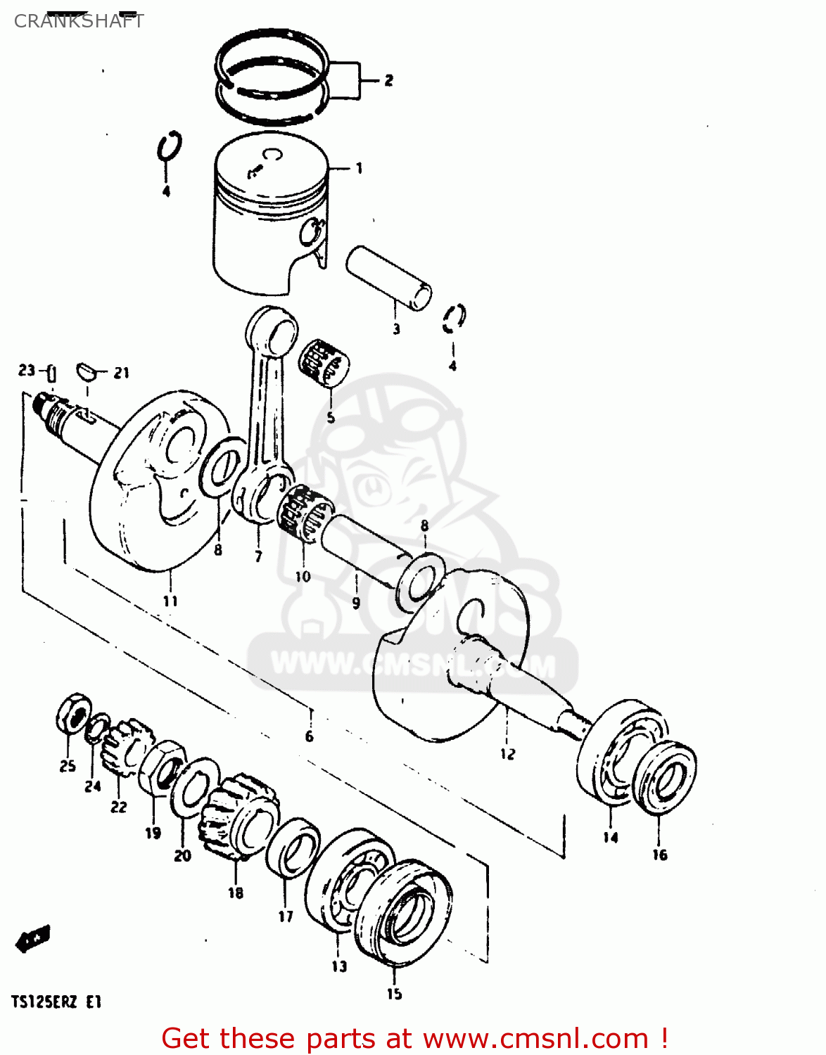 1222148702 Crankshaft, Rh Suzuki buy the 1222148702 at CMSNL