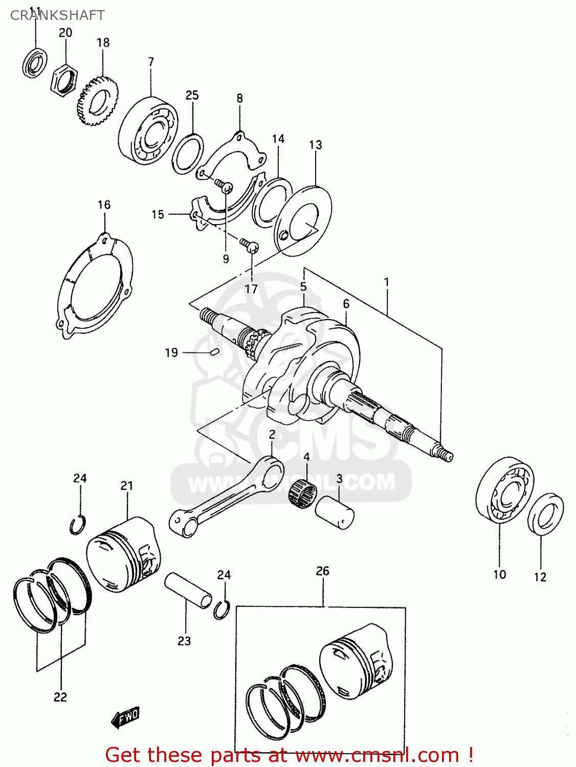 BEARING(25X62X16) for AN125U 2000 (Y) order at CMSNL