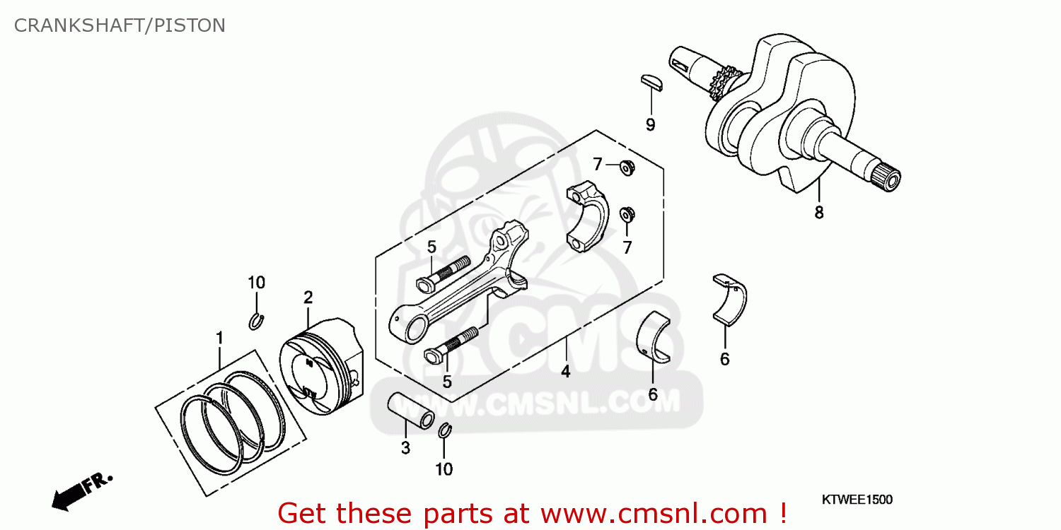 Honda PISTON,OSZ 0.50 13103KTW900 Honda PISTON,OSZ 0.50 13103KTW900