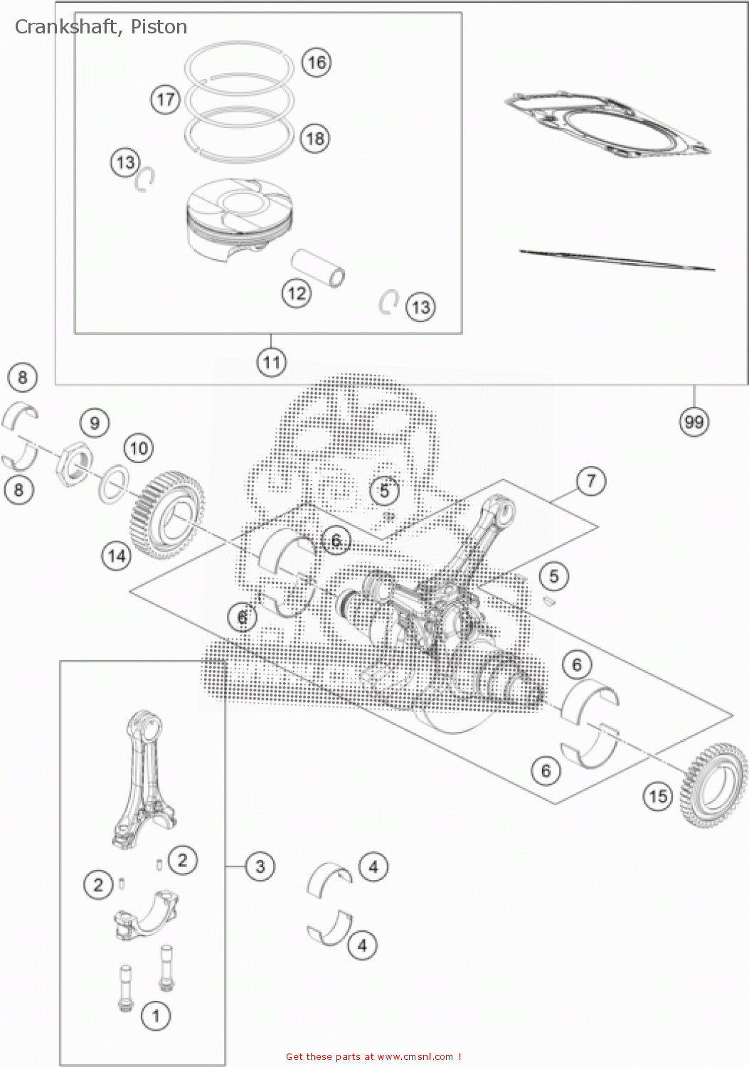 69330018100 crankshaft cpl ktm buy the 69330018100 at cmsnl