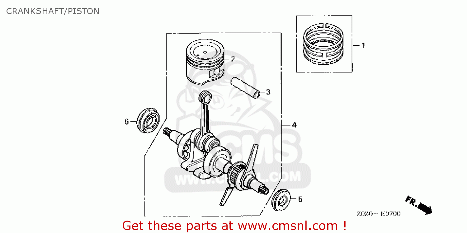 CRANKSHAFT COMP for GX35\SLT\14Z0Z403 order at CMSNL