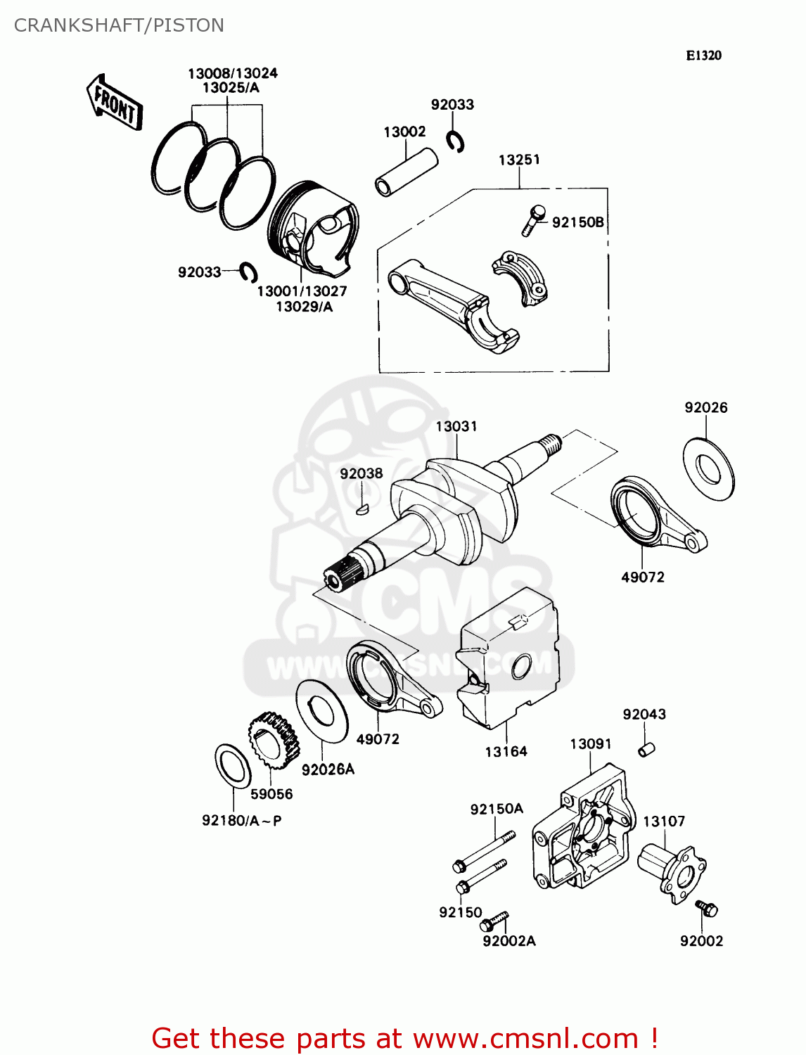 130011304 Pistonengine,std Kawasaki buy the 130011304 at CMSNL
