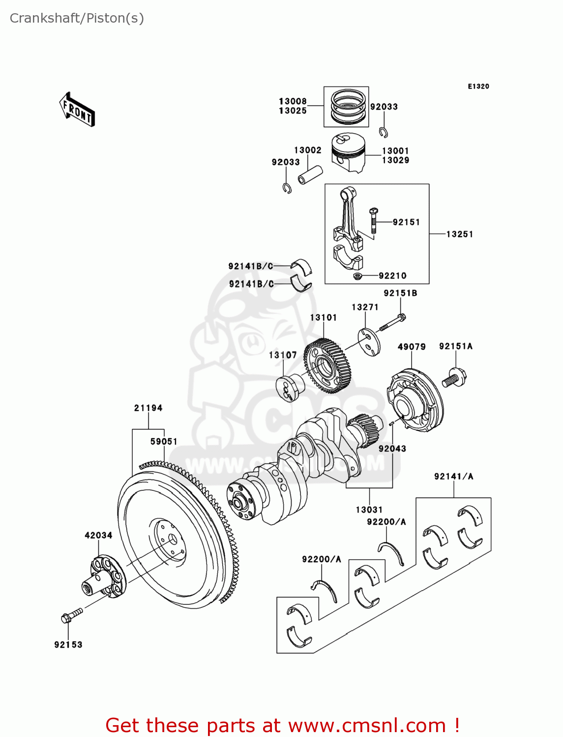 Kawasaki FLYWHEEL-COMP 211941055 Kawasaki FLYWHEEL-COMP 211941055