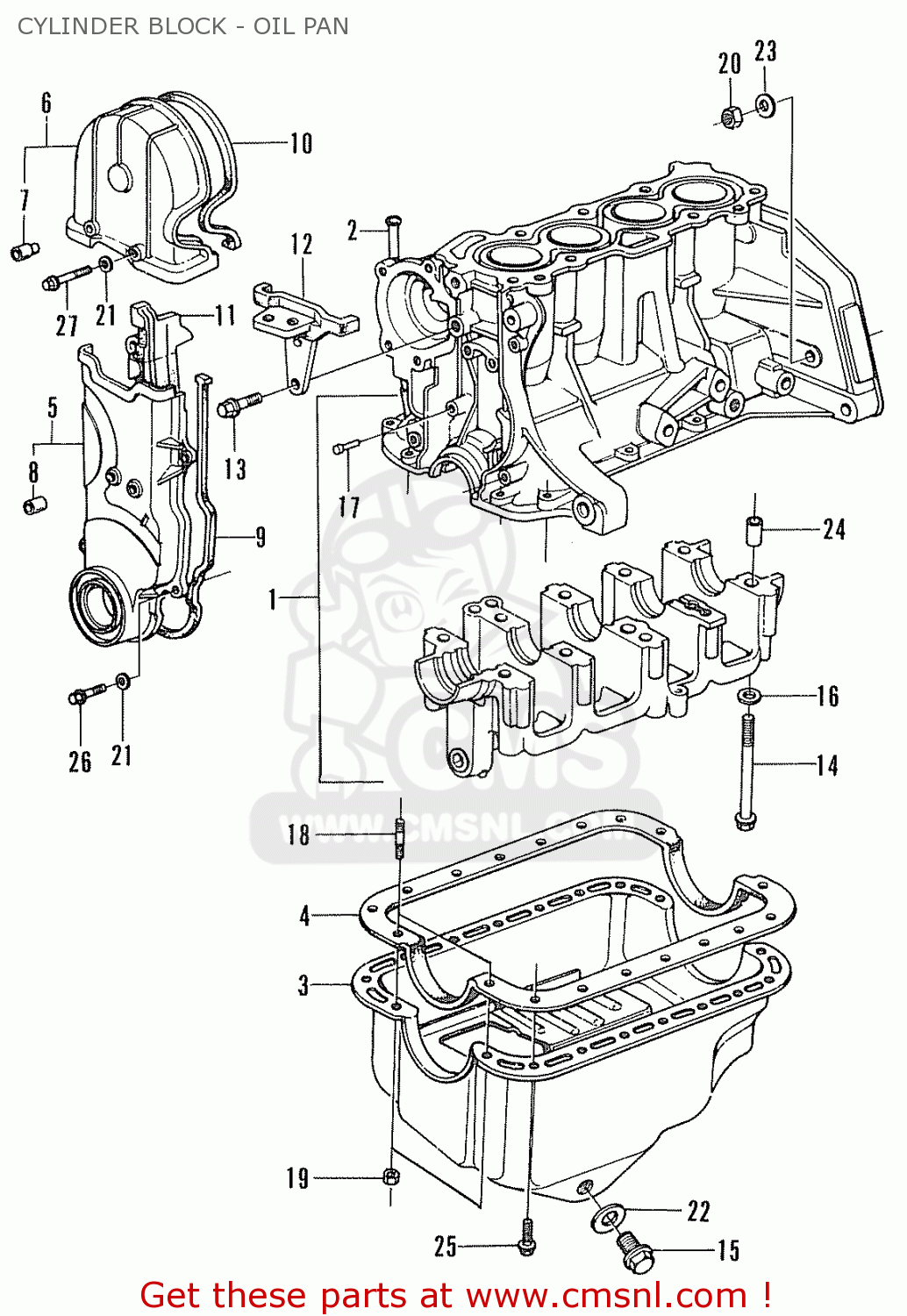 Honda BLOCK ASSY,CYLN 11000634641 Honda BLOCK ASSY,CYLN 11000634641